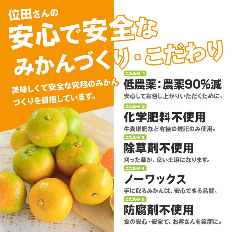 安心で安全な三ケ日みかん作り