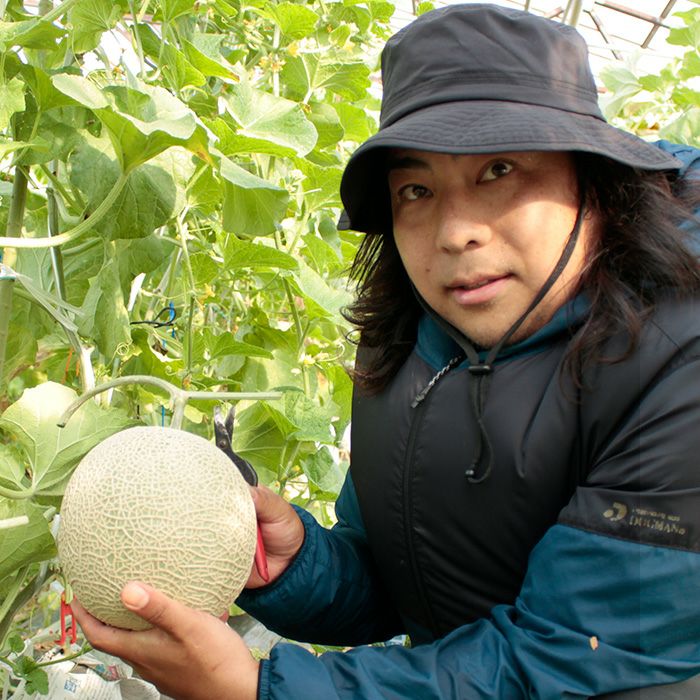 静岡マスクメロン「アールスメロン」1.7kg 古橋さんの大玉