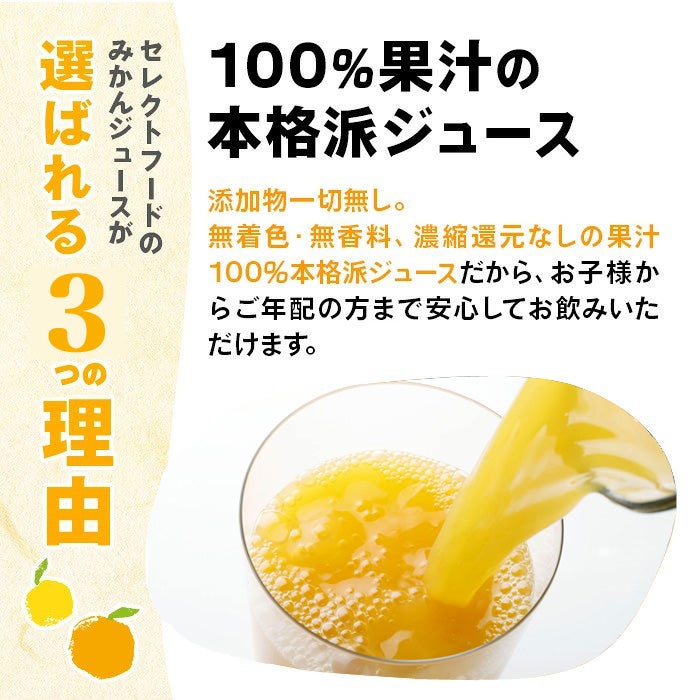100%果汁の本格派ジュース